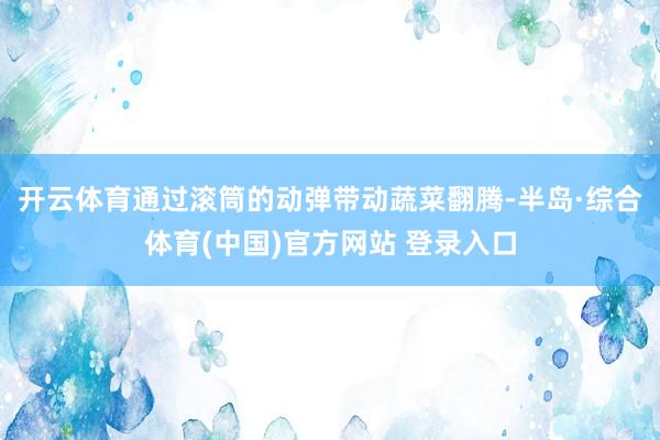 开云体育通过滚筒的动弹带动蔬菜翻腾-半岛·综合体育(中国)官方网站 登录入口