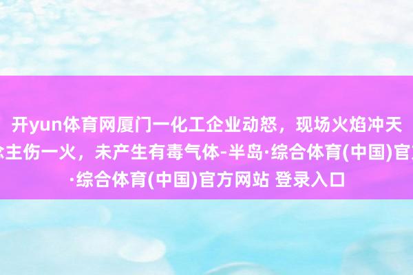 开yun体育网厦门一化工企业动怒，现场火焰冲天 当地：无东说念主伤一火，未产生有毒气体-半岛·综合体育(中国)官方网站 登录入口